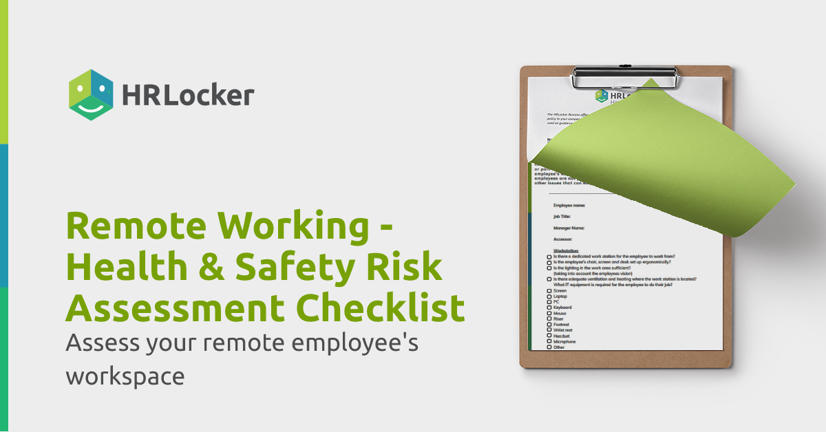 Remote Working - Health & Safety Risk Assessment Checklist